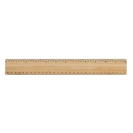 Règle 30cm épaisse et double face en bambou Timberson Personnalisable | BCM Goodies - 2