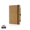 Set avec carnet et crayon infini en bambou Personnalisable | BCM Goodies - 3