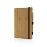 Set avec carnet et crayon infini en bambou Personnalisable | BCM Goodies - 1