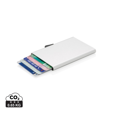 Porte-cartes en aluminium anti RFID C-Secure Personnalisable | BCM Goodies - 1