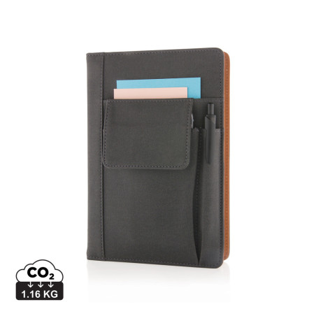 Carnet de notes avec pochette pour téléphone Personnalisable | BCM Goodies - 3