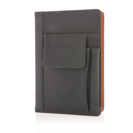 Carnet de notes avec pochette pour téléphone Personnalisable | BCM Goodies - 2