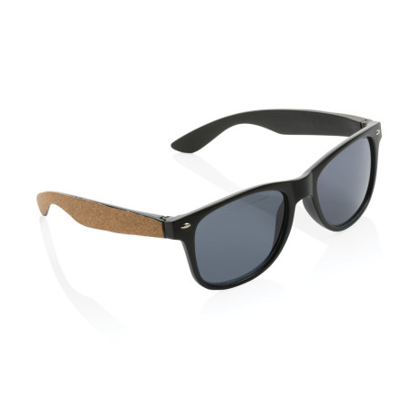 Lunettes de soleil en PC recyclé GRS avec liège Personnalisable | BCM Goodies - 1