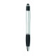 Stylo stylet spinner STY en ABS recyclé avec stylus intégré et fonction antistress - Bleu - BCM Goodies