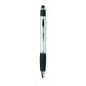 Stylo stylet spinner STY en ABS recyclé avec stylus intégré et fonction antistress - Bleu - BCM Goodies