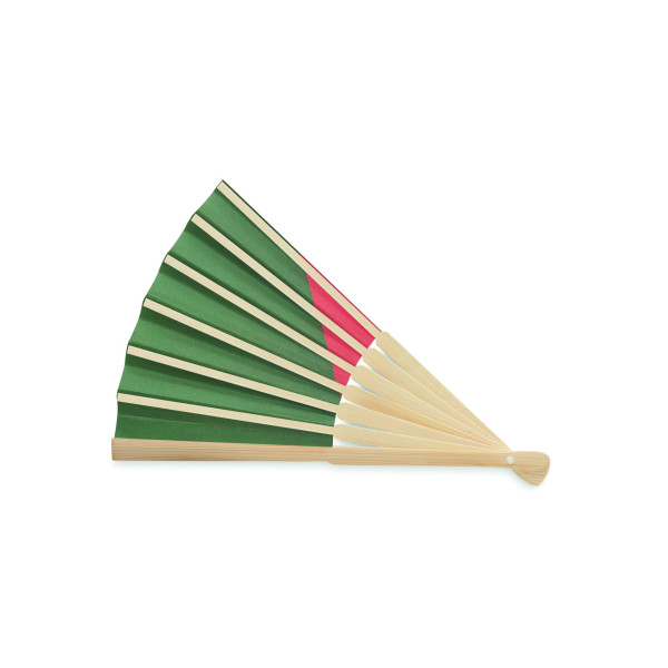 Éventail à motif de drapeau FUNFAN en bambou - Accessoire élégant et pratique pour rester au frais tout en affichant votre patri
