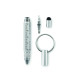Porte-clés avec stylo à bille TWEN en aluminium recyclé - BCM Goodies