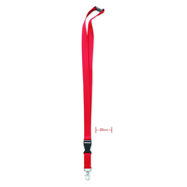Lanyard coton 20mm LANNYCOT pour badges et clés - Accessoire de qualité supérieure pour professionnels et événements - Disponibl