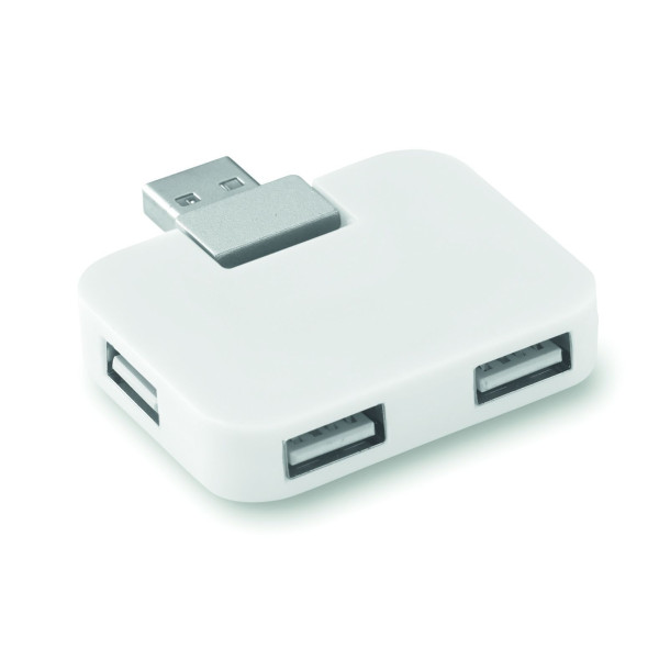 Hub 4 ports USB SQUARE - Accessoire pratique pour connecter plusieurs périphériques USB