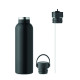 Bouteille double paroi 700 ml en acier inoxydable recyclé - Pratique et écologique - Idéale pour rester hydraté en toutes circon