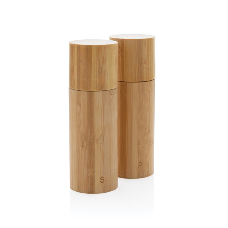 Set poivre et sel en bambou Ukiyo Personnalisable | BCM Goodies - 1