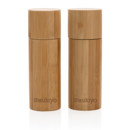Set poivre et sel en bambou Ukiyo Personnalisable | BCM Goodies - 2