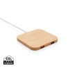 Chargeur sans fil 5W et USB en bambou Personnalisable | BCM Goodies - 3