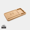 Organiseur de bureau en bambou avec chargeur 10W Personnalisable | BCM Goodies - 3