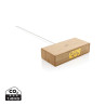 Réveil en bambou avec chargeur sans fil 5W Personnalisable | BCM Goodies - 3