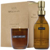 Distributeur de savon pour les mains de 200 ml et ensemble de bougies parfumées de 150g Personnalisable | BCM Goodies - 2