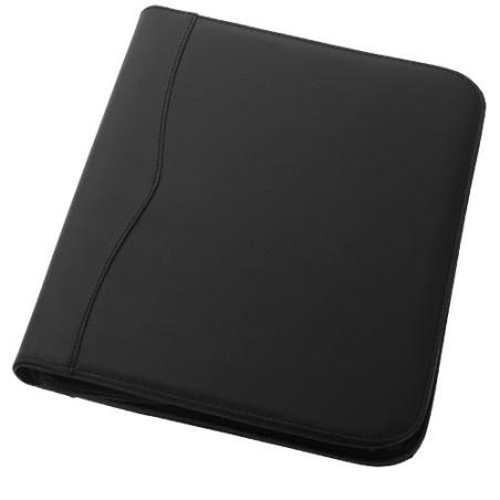Conférencier A4 zippé Ebony Personnalisable | BCM Goodies - 1