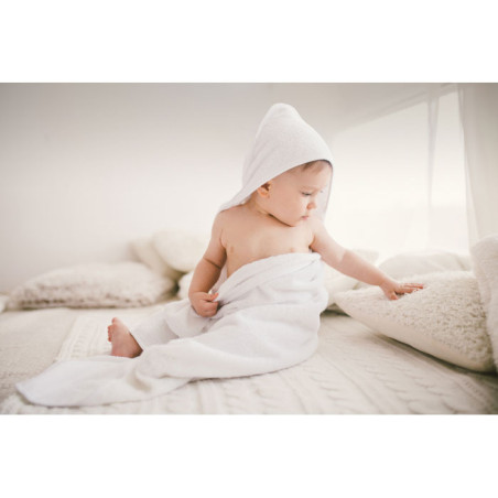 Cape de bain en coton HUGME Personnalisable | BCM Goodies - 1