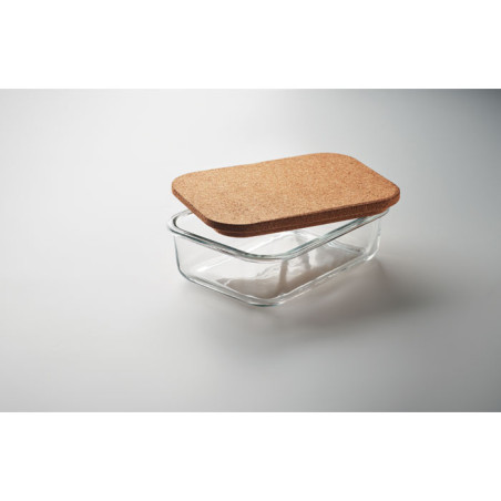 Lunchbox en verre & liège CANOA Personnalisable | BCM Goodies - 5