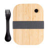 Boîte repas en verre avec couvercle en bambou Personnalisable | BCM Goodies - 2