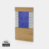 Station météo en bambou FSC® et plastique recyclé RCS Utah Personnalisable | BCM Goodies - 3