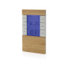 Station météo en bambou FSC® et plastique recyclé RCS Utah Personnalisable | BCM Goodies - 1