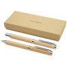 Coffret cadeau stylo bille et stylo roller Apolys en bambou  Personnalisable | BCM Goodies - 3