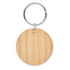 Porte-clés rond en bambou ROUNDBOO Personnalisable | BCM Goodies - 3