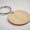Porte-clés rond en bambou ROUNDBOO Personnalisable | BCM Goodies - 5