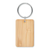 Porte-clés rectangulaire bambou ANGLEBOO Personnalisable | BCM Goodies - 3