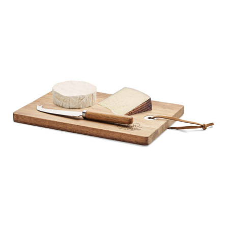 Plateau à fromage en acacia OSTUR LARGE Personnalisable | BCM Goodies - 5