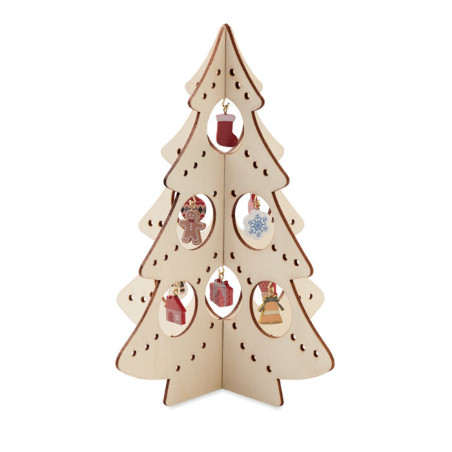 Décoration de sapin en bois SILUETA Personnalisable | BCM Goodies - 2