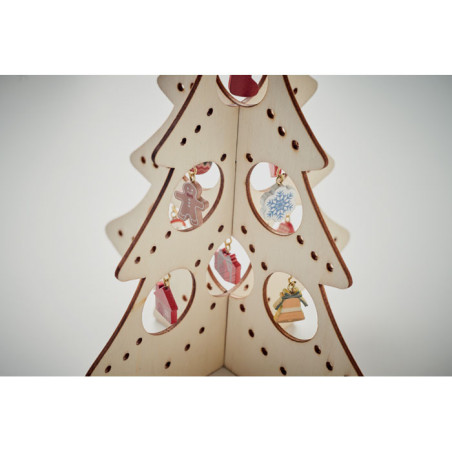 Décoration de sapin en bois SILUETA Personnalisable | BCM Goodies - 5