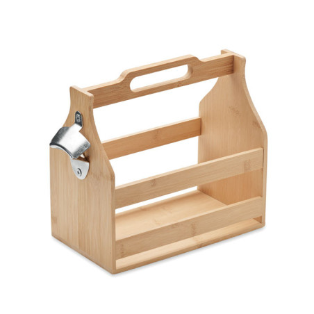 Caisse à bouteilles en bambou CABAS Personnalisable | BCM Goodies - 1