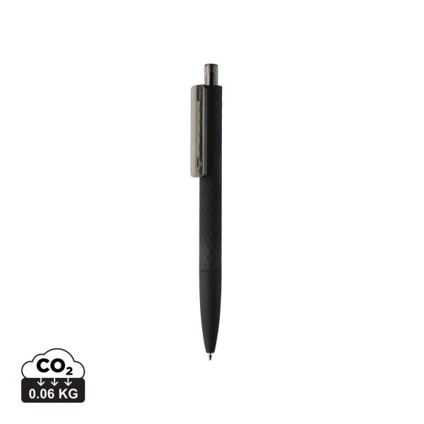 Stylo X3 Finition Gomme Noire - Accessoire professionnel pour écriture | BCM Goodies