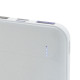 Powerbank 5000 mAh en plastique recyclé RCS avec câble de chargement en TPE recyclé