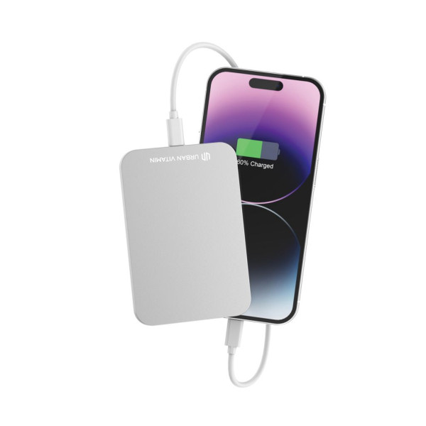 Powerbank 3000mAh en plastique/alu RCS UrbanVitamin Burbank - Batterie portable magnétique pour iPhone et Android - Charge rapid