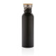 Bouteille en acier inoxydable avec couvercle en bambou - 700ml - Accessoire pratique et écologique