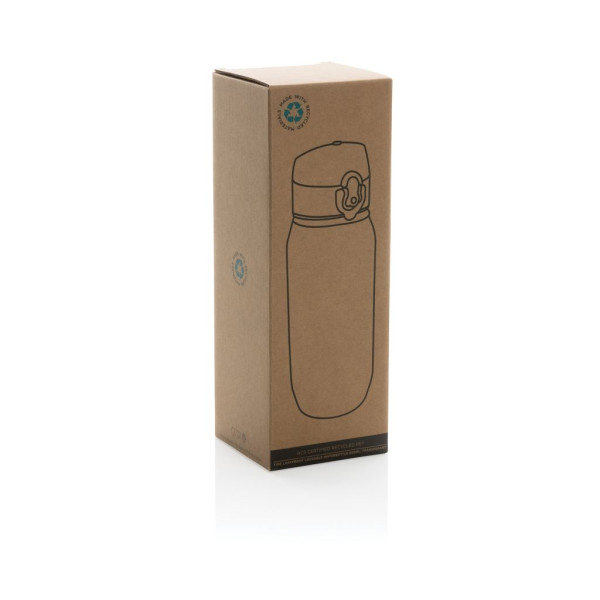 Bouteille d'eau 600ml étanche en rPET RCS Yide - Accessoire écologique pour entreprise