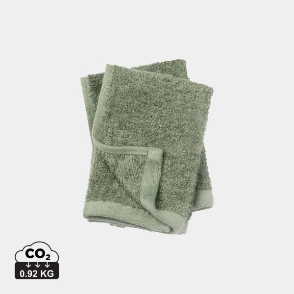 Serviette personnalisable VINGA Birch 30x30 - Serviette écologique en coton et Tencel certifiée OEKO-TEX® - Idéale pour entrepri