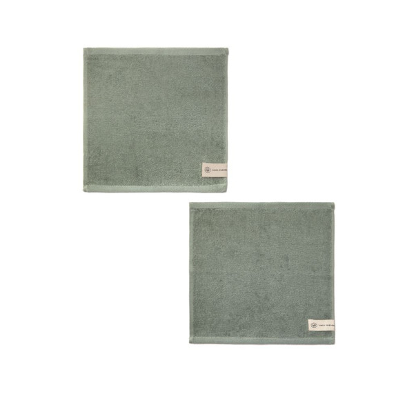 Serviette personnalisable VINGA Birch 30x30 - Serviette écologique en coton et Tencel certifiée OEKO-TEX® - Idéale pour entrepri