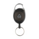 Porte-clés à clip extensible en ABS recyclé RCS - Accessoire pratique et écologique pour entreprises