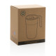Tasse en acier inoxydable et PP recyclé GRS avec poignée - 480 ml | Produit écologique et personnalisable
