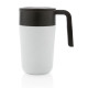 Tasse en acier inoxydable et PP recyclé GRS avec poignée - 480 ml | Produit écologique et personnalisable