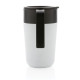 Tasse en acier inoxydable et PP recyclé GRS avec poignée - 480 ml | Produit écologique et personnalisable