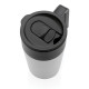 Tasse en acier inoxydable et PP recyclé GRS avec poignée - 480 ml | Produit écologique et personnalisable