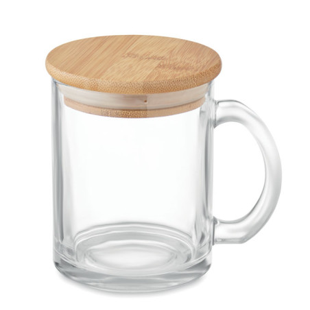 Mug en verre recyclé 300 ml CELESTIAL Personnalisable | BCM Goodies - 1
