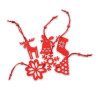 6 décoration en feutre ROUGE Personnalisable | BCM Goodies - 2