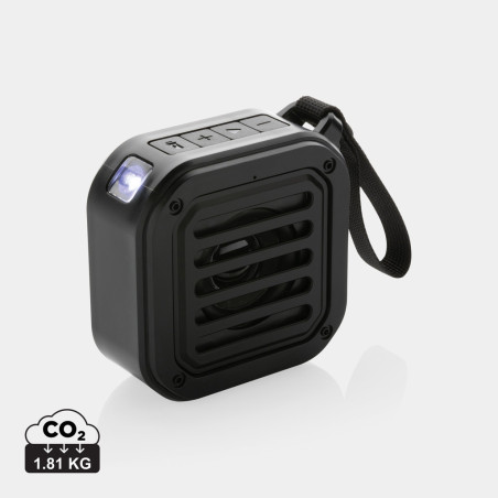 Enceinte 3W solaire en plastique recyclé RCS Sunwave Personnalisable | BCM Goodies - 3
