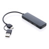 Hub avec double entrée en plastique recyclé RCS Personnalisable | BCM Goodies - 1